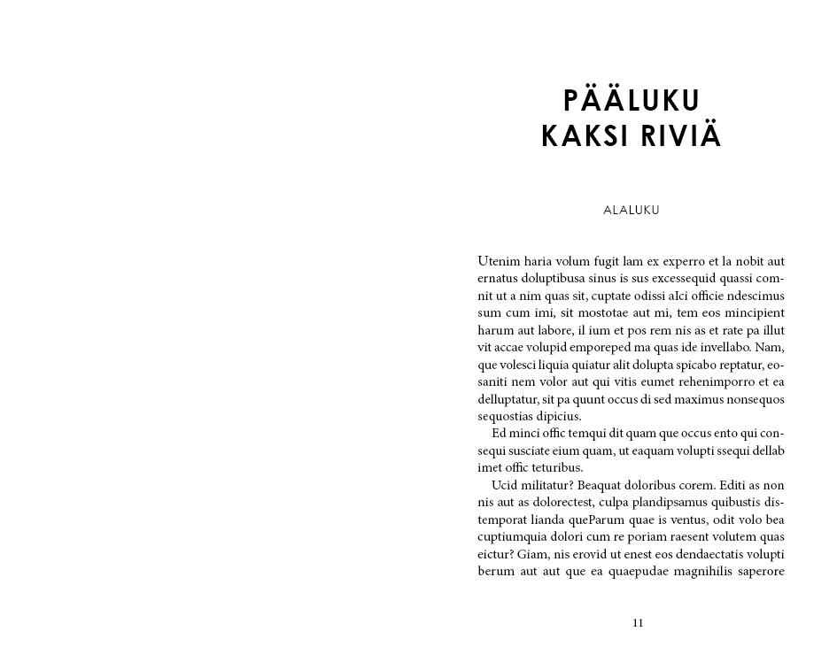 Esimerkki luvun suunnittelu Rikos ja jännitys moderni versio
