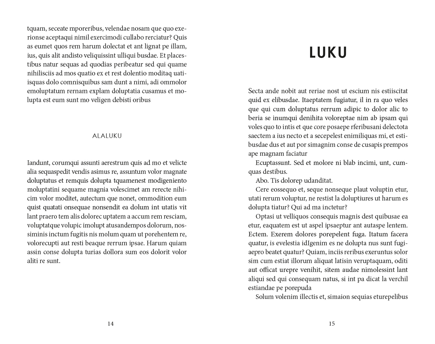 Esimerkki alaluvun suunnittelusta Rikos ja jännitys moderni versio