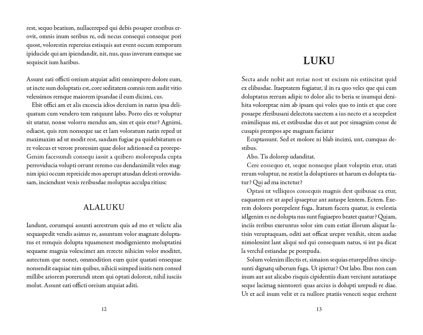Esimerkkiluku yleinen kaunokirjallisuus klassinen versio